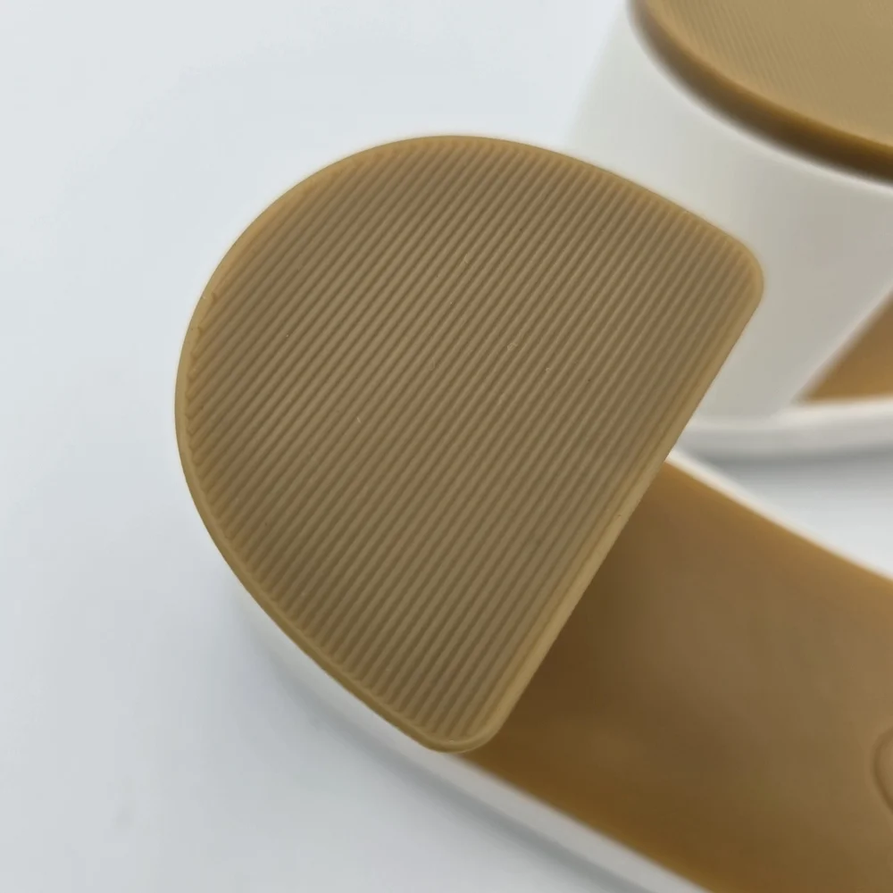 NWOT Anne Klein Kendra Slippers (Block Heel Slide Sandals), White & Gold, 9.5M - Picture 16 of 16